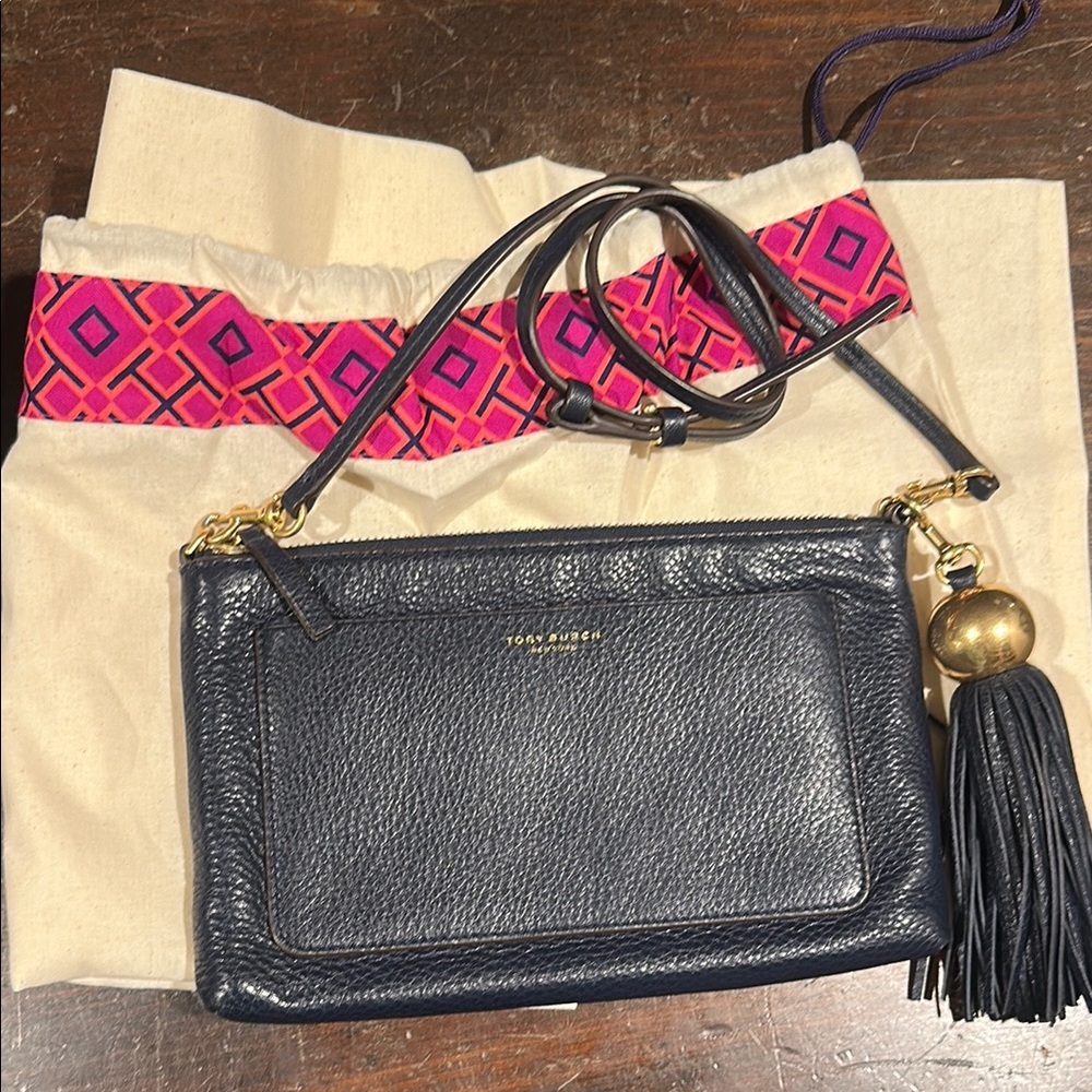 Tory Burch Black Leather Crossbody Bag